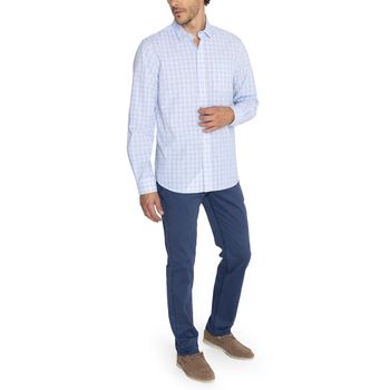 Camisa Para Hombre Manga Larga Lighter Blanco Rockford
