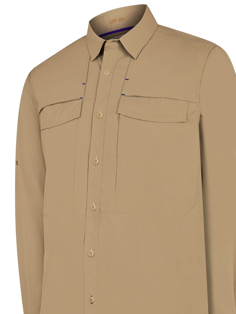 Camisa-Para-Hombre-Manga-Larga-Chungara-Beige-Crudo-Rockford