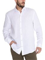 Camisa-Para-Hombre-Manga-Larga-Linen-Blanco-Rockford