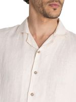 Camisa-Para-Hombre-Manga-Corta-Braga-Beige-Crudo-Rockford