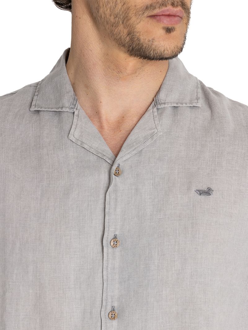 Camisa-Para-Hombre-Manga-Corta-Braga-Gris-Rockford