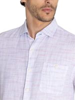 Camisa-Para-Hombre-Manga-Corta-Marbled-Blanco-Rockford