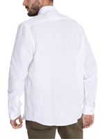 Camisa-Para-Hombre-Manga-Larga-Linen-Blanco-Rockford