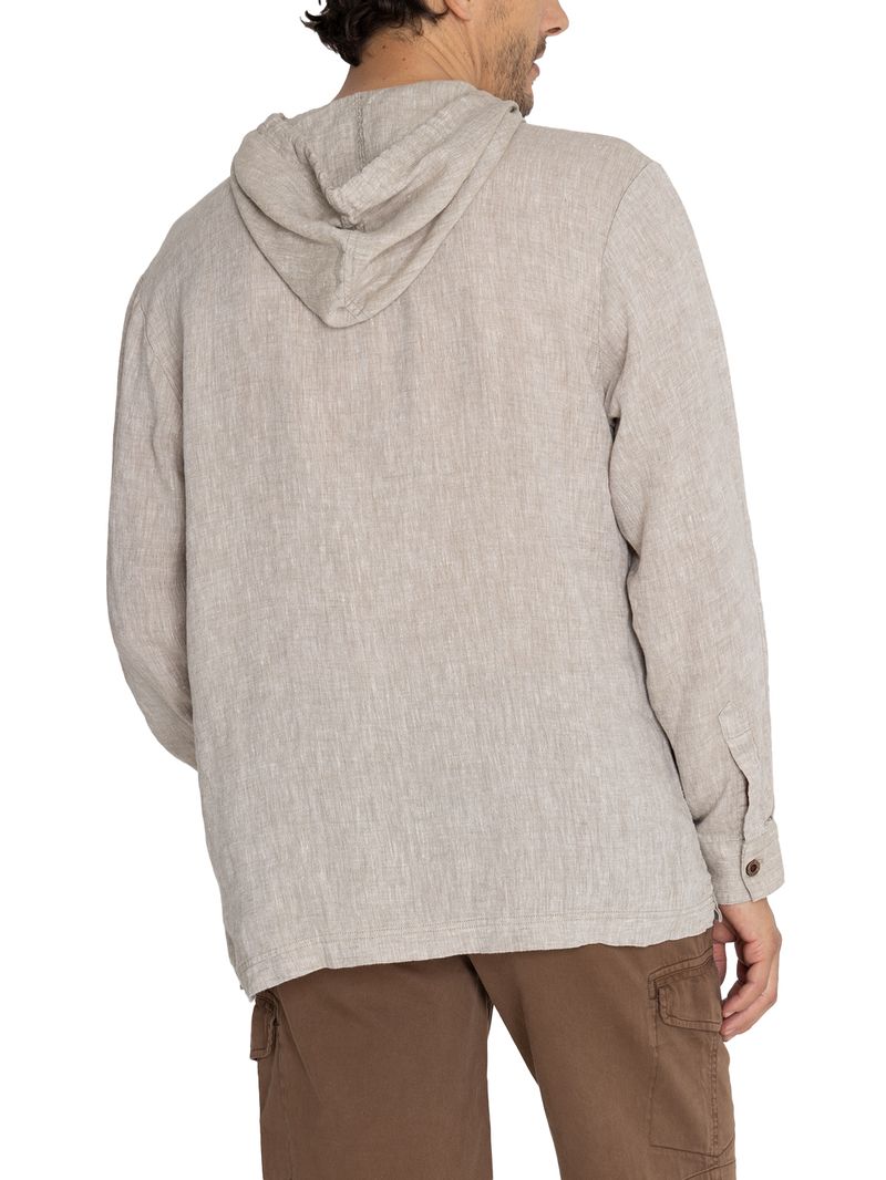 Polo-Para-Hombre-Manga-Larga-Linen-Cafe-Rockford