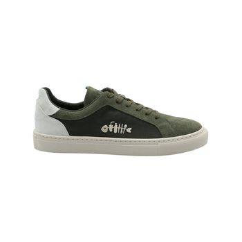 Zapatilla Para Hombre Cuero Tifon Verde Rockford