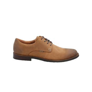 Zapato Para Hombre Cuero Harrow I Café Rockford