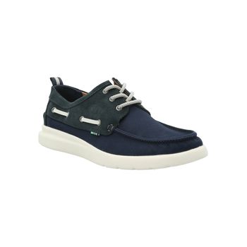 Mocasín Para Hombre Algodón Orgánico Gaston Azul Rockford