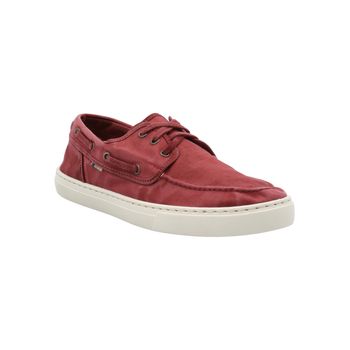 Zapatilla Para Hombre Algodón Orgánico Napa Rojo Rockford