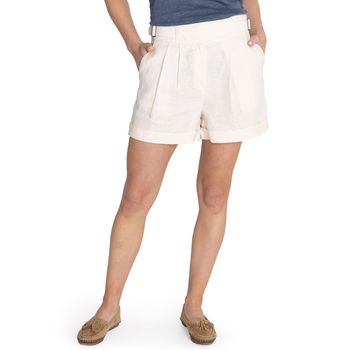 Short Para Mujer Lino Organico Anoum Blanco Rockford