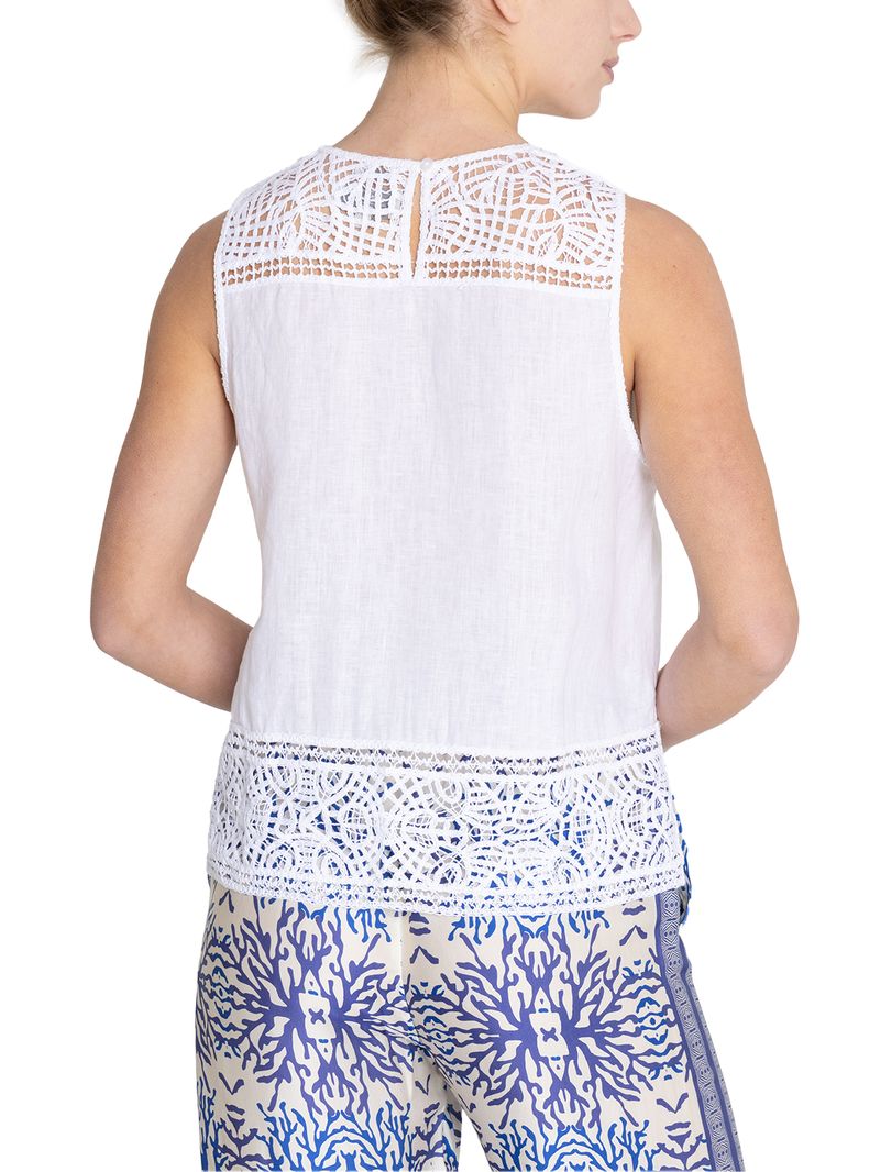 Blusa-Para-Mujer-Sin-Manga-Mele-Blanco-Rockford