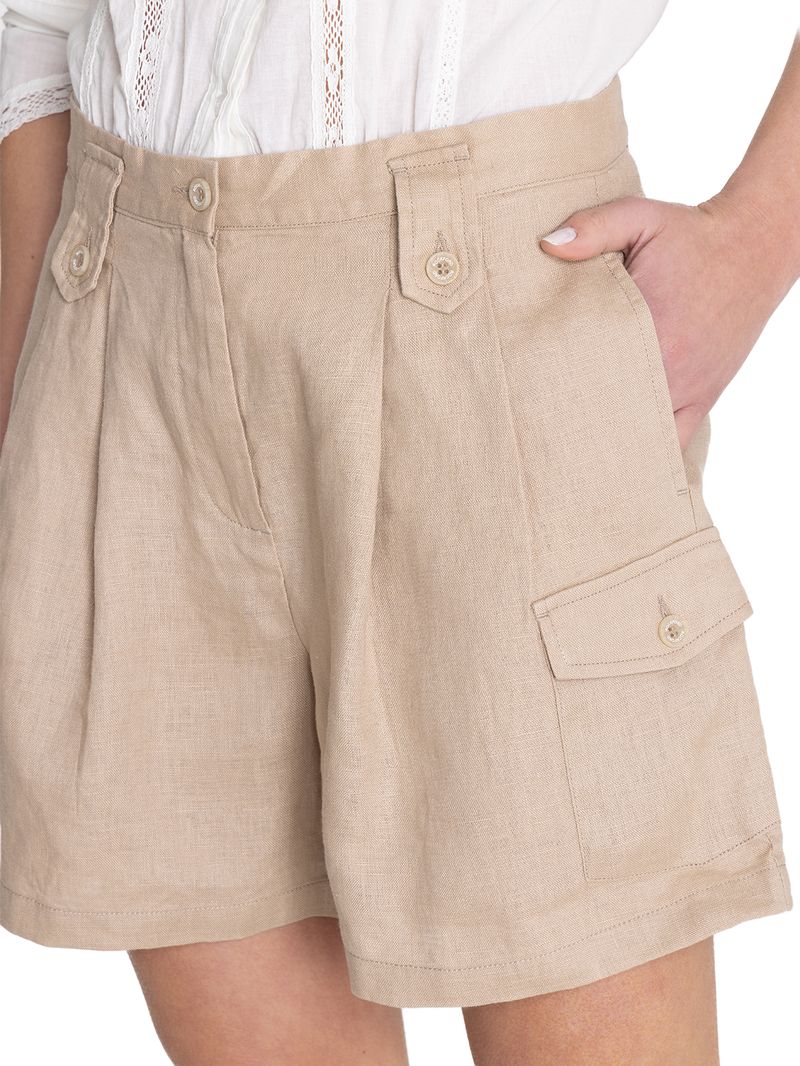 Short-Para-Mujer-Lino-Organico-Rout-Beige-Rockford