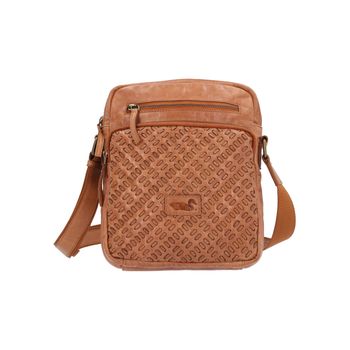 Cartera Para Mujer Cuero Ws Rustic Minicross Marrón Rockford