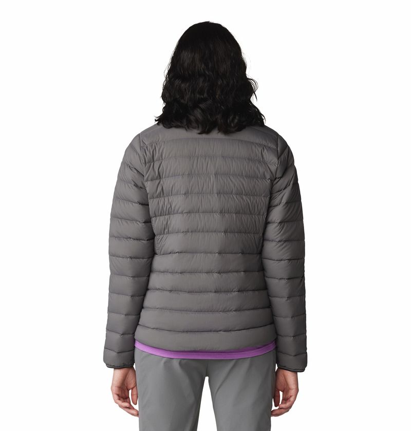 Casaca-Para-Mujer-Pluma-Deloro™-Down-Gris-Mountain-Hardwear