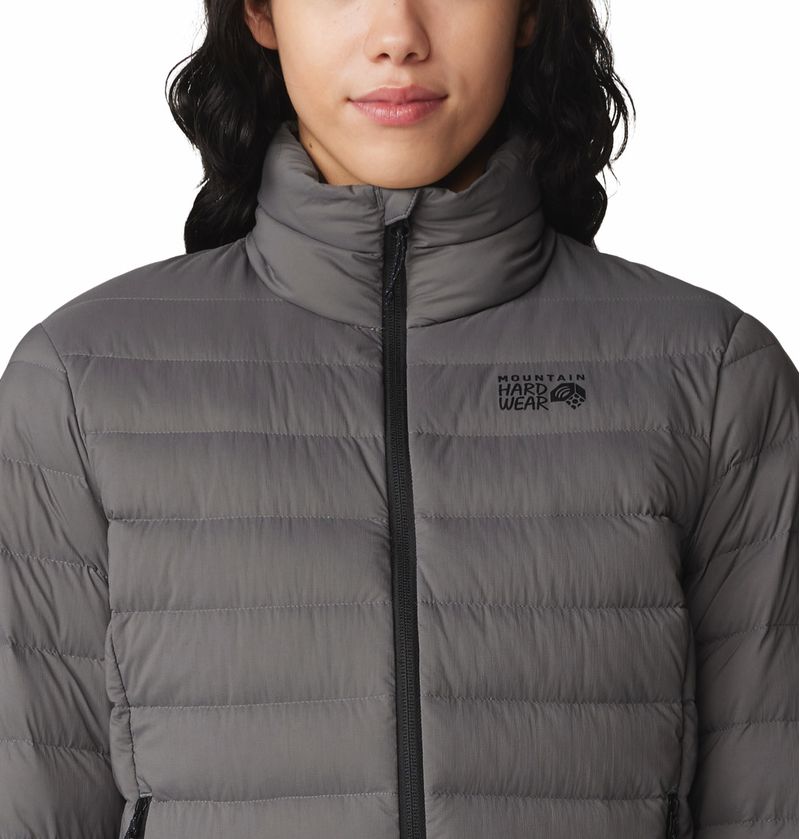 Casaca-Para-Mujer-Pluma-Deloro™-Down-Gris-Mountain-Hardwear