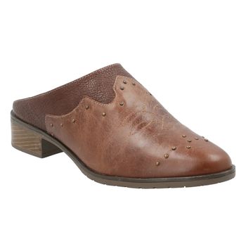 Zapato Para Mujer Cuero Mayza Marrón Rockford