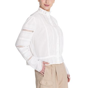 Blusa Para Mujer Manga Larga Creta Blanco Rockford