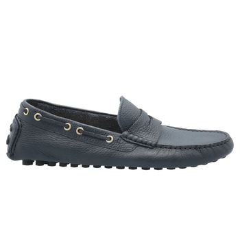 Zapato Para Hombre Cuero Damiano Azul Rockford