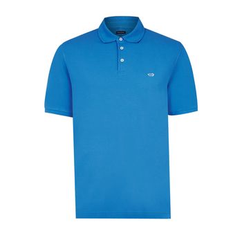 Polo Para Hombre Manga Corta Newmitchell Azul Rockford