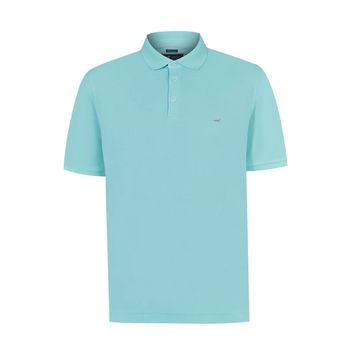 Polo Para Hombre Manga Corta Newmitchell Celeste Rockford