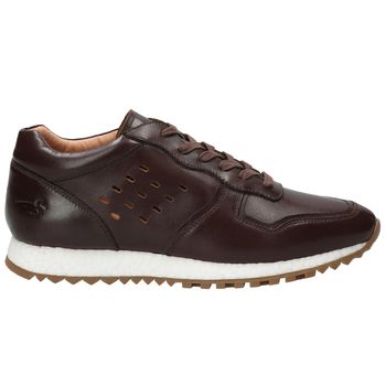 Zapatilla Para Hombre Cuero Graig Café Rockford