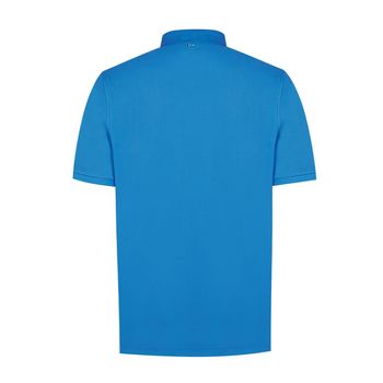 Polo Para Hombre Manga Corta Newmitchell Azul Rockford