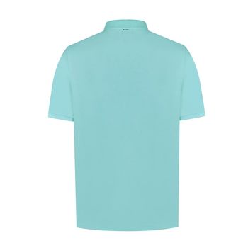 Polo Para Hombre Manga Corta Newmitchell Celeste Rockford