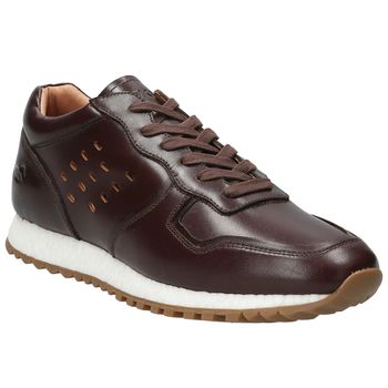 Zapatilla Para Hombre Cuero Graig Café Rockford