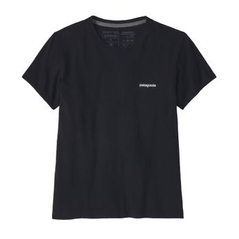 Polo Para Mujer  P-6 Logo Responsibili-Tee® Negro Patagonia