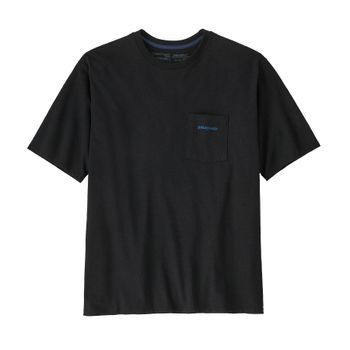 Polo Para Hombre Manga Corta Boardshort Logo Pocket Responsibili-Tee® Negro Patagonia