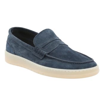 Zapato Para Hombre Cuero Galvano Azul Rockford