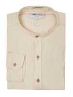 Camisa-Para-Hombre-Manga-Larga-Linenmao-Beige-Crudo-Rockford