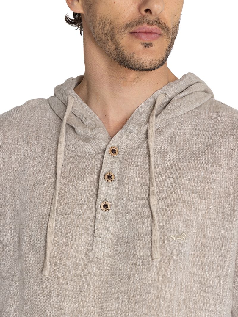 Polo-Para-Hombre-Manga-Larga-Linen-Cafe-Rockford