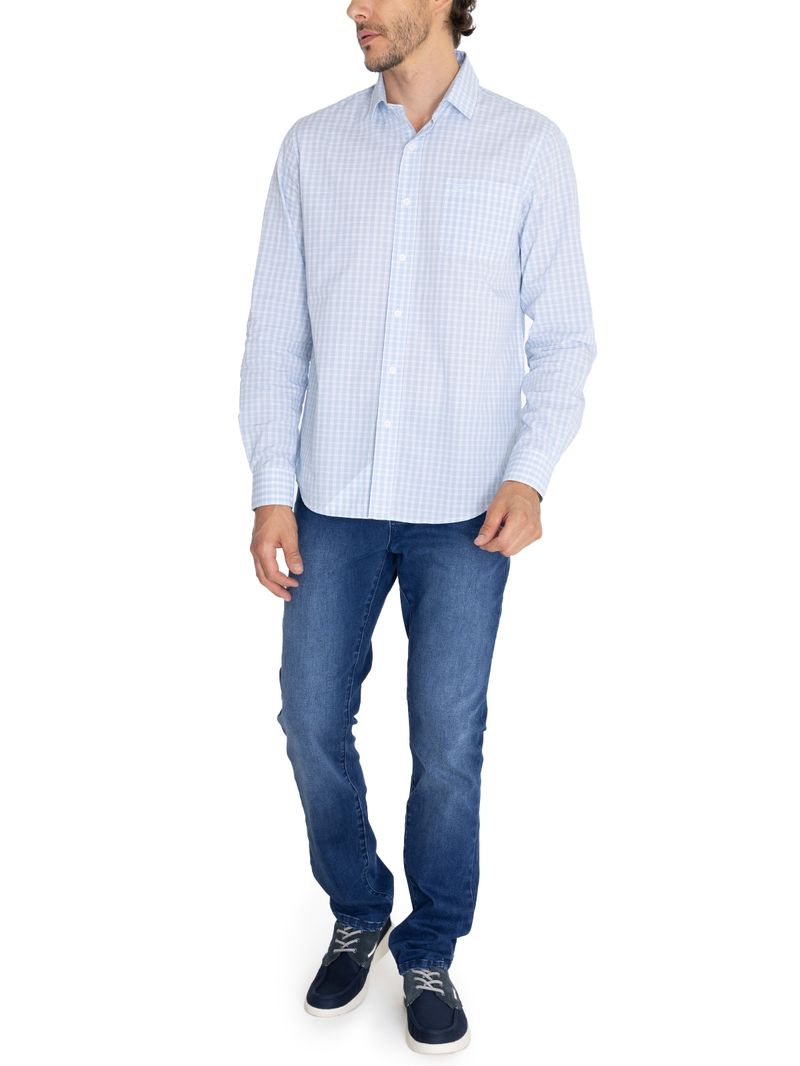 Camisa-Para-Hombre-Manga-Larga-Lighter-Blanco-Rockford