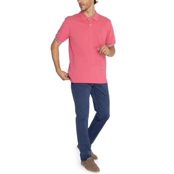 Polo Para Hombre Manga Corta Mitchell Rosado Rockford