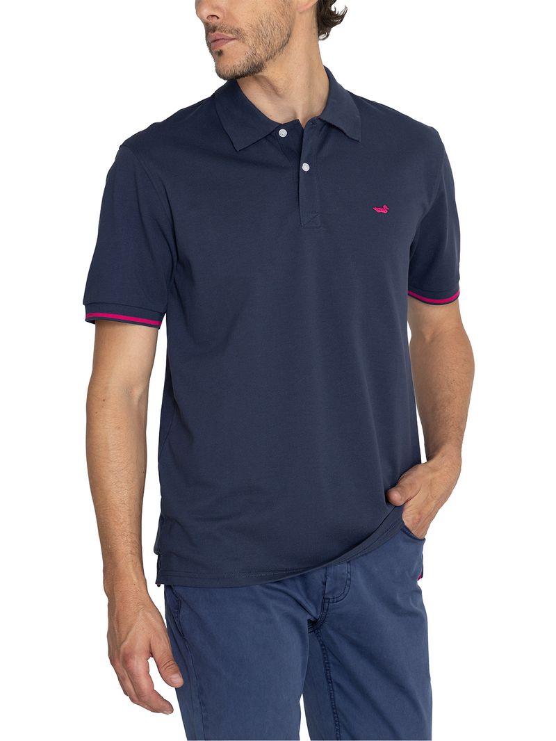 Polo-Para-Hombre-Manga-Corta-Mitchell-Azul-Rockford