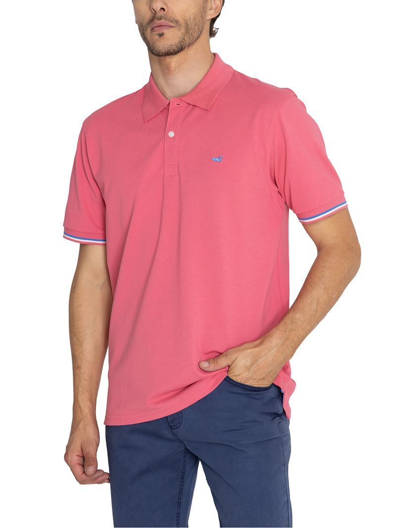 Polo-Para-Hombre-Manga-Corta-Mitchell-Rosado-Rockford