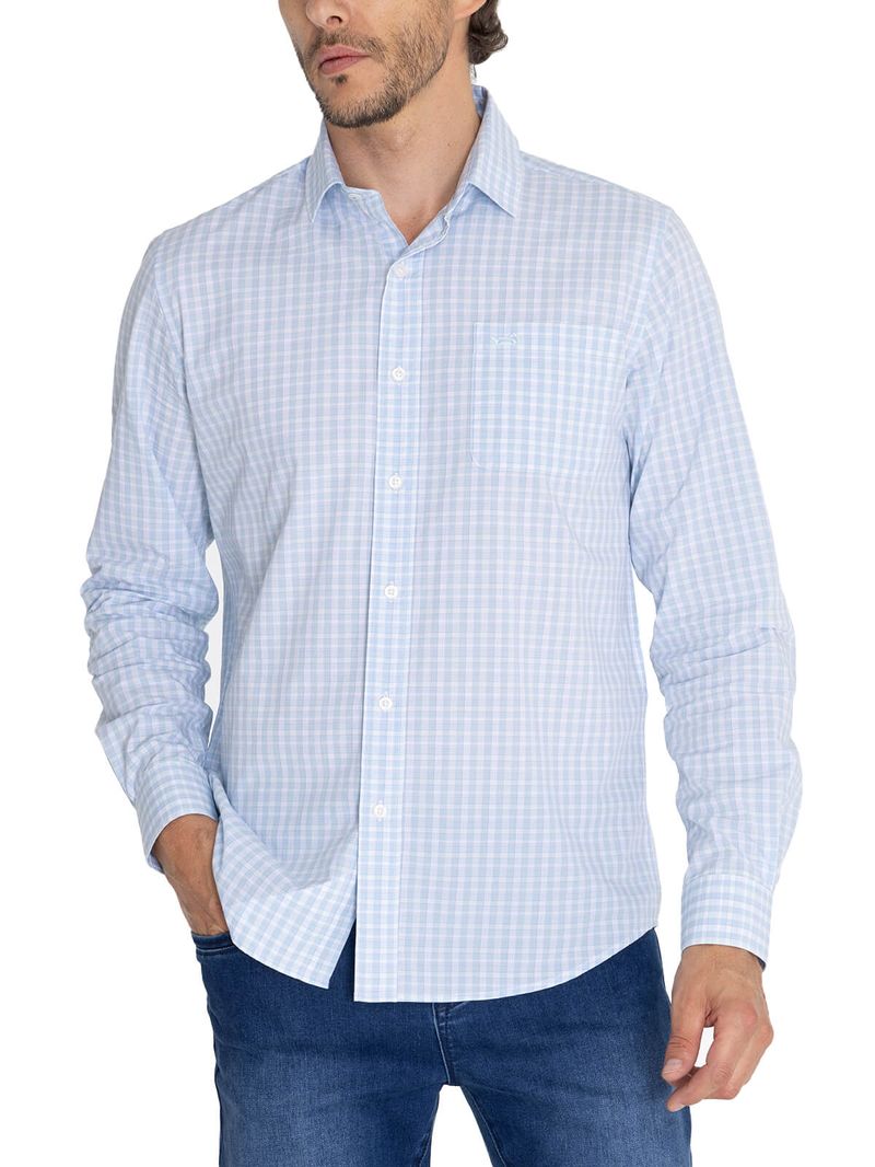 Camisa-Para-Hombre-Manga-Larga-Lighter-Blanco-Rockford