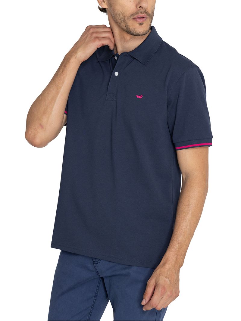Polo-Para-Hombre-Manga-Corta-Mitchell-Azul-Rockford