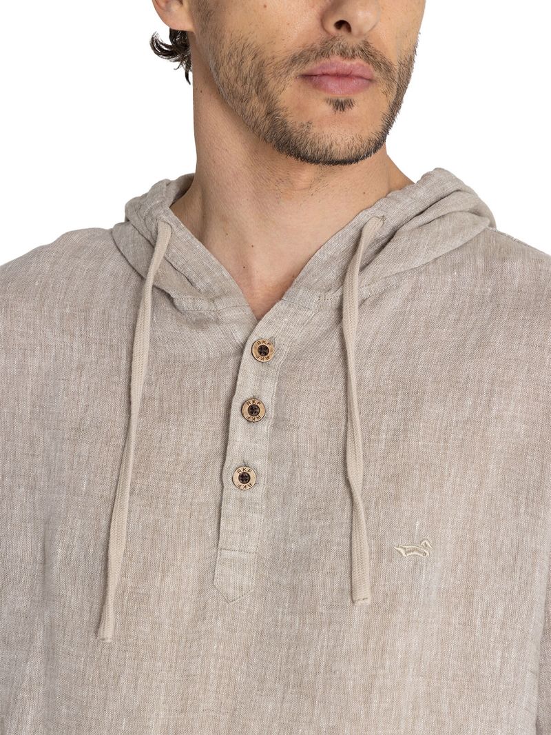 Polo-Para-Hombre-Manga-Larga-Linen-Cafe-Rockford