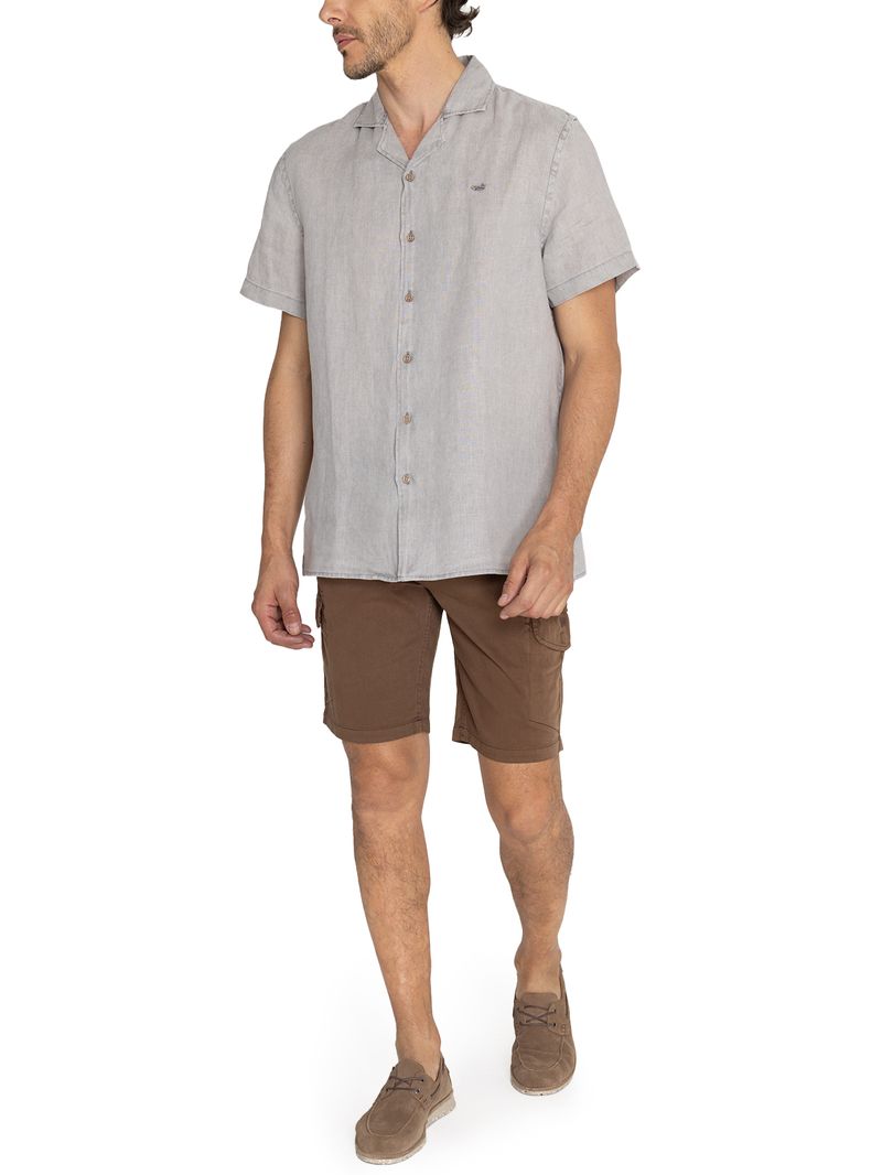 Camisa-Para-Hombre-Manga-Corta-Braga-Gris-Rockford