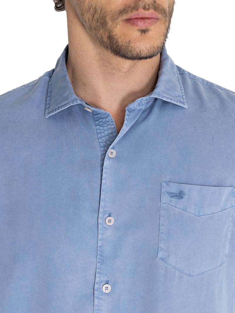 Camisa-Para-Hombre-Manga-Corta-Aveiro-Azul-Rockford