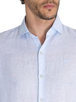 Camisa-Para-Hombre-Manga-Larga-Linen-Celeste-Rockford