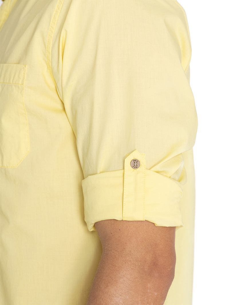 Camisa-Para-Hombre-Manga-Larga-Galiton-Amarillo-Rockford