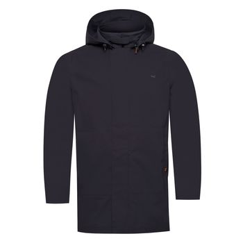 Casaca Impermeable Para Hombre Poliéster Reciclado Raincoat Azul Rockford