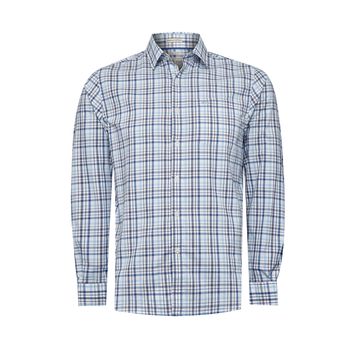 Camisa Manga Larga Para Hombre Algodón Orgánico Mild Azul Rockford