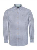 Camisa-Manga-Larga-Para-Hombre-Algodon-Organico-Viyellabut-Azul-Rockford