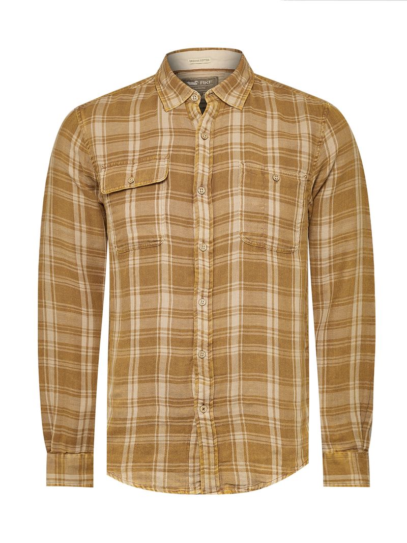 Camisa-Manga-Larga-Para-Hombre-Algodon-Organico-Bradford-Beige-Crudo-Rockford