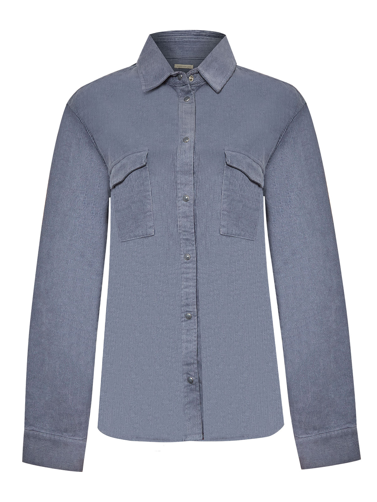 Blusa Manga Larga Para Mujer Algodón Orgánico Manaslu Azul