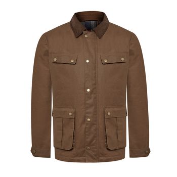 Casaca Para Hombre Algodón Wax Café Rockford