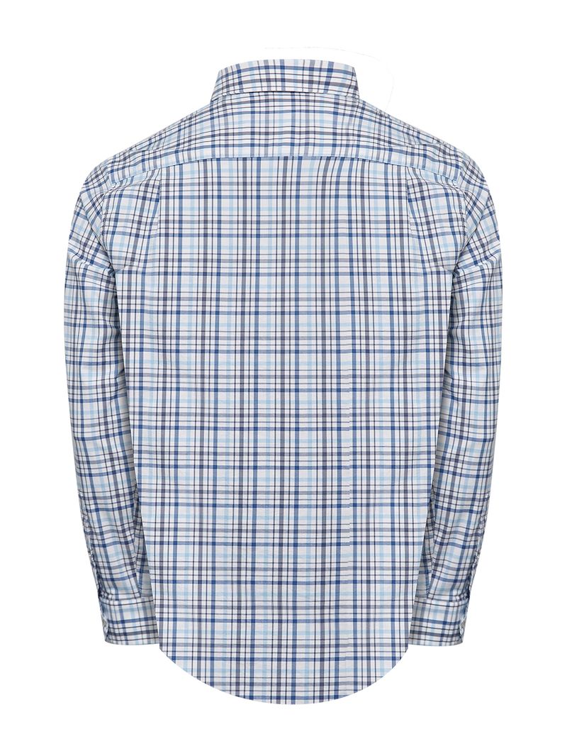 Camisa-Manga-Larga-Para-Hombre-Algodon-Organico-Mild-Azul-Rockford